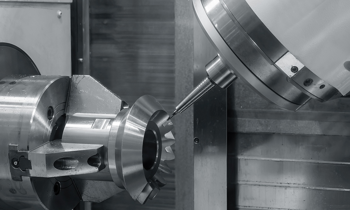 5-axis CNC machining equipment complex geometry precision parts aerospace defense Wisconsin