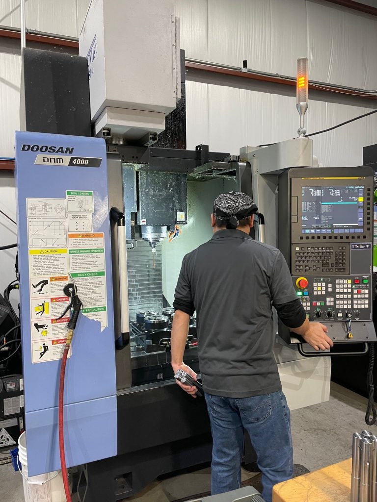 Doosan DNM 4000 vertical machining center precision CNC milling Wisconsin aerospace