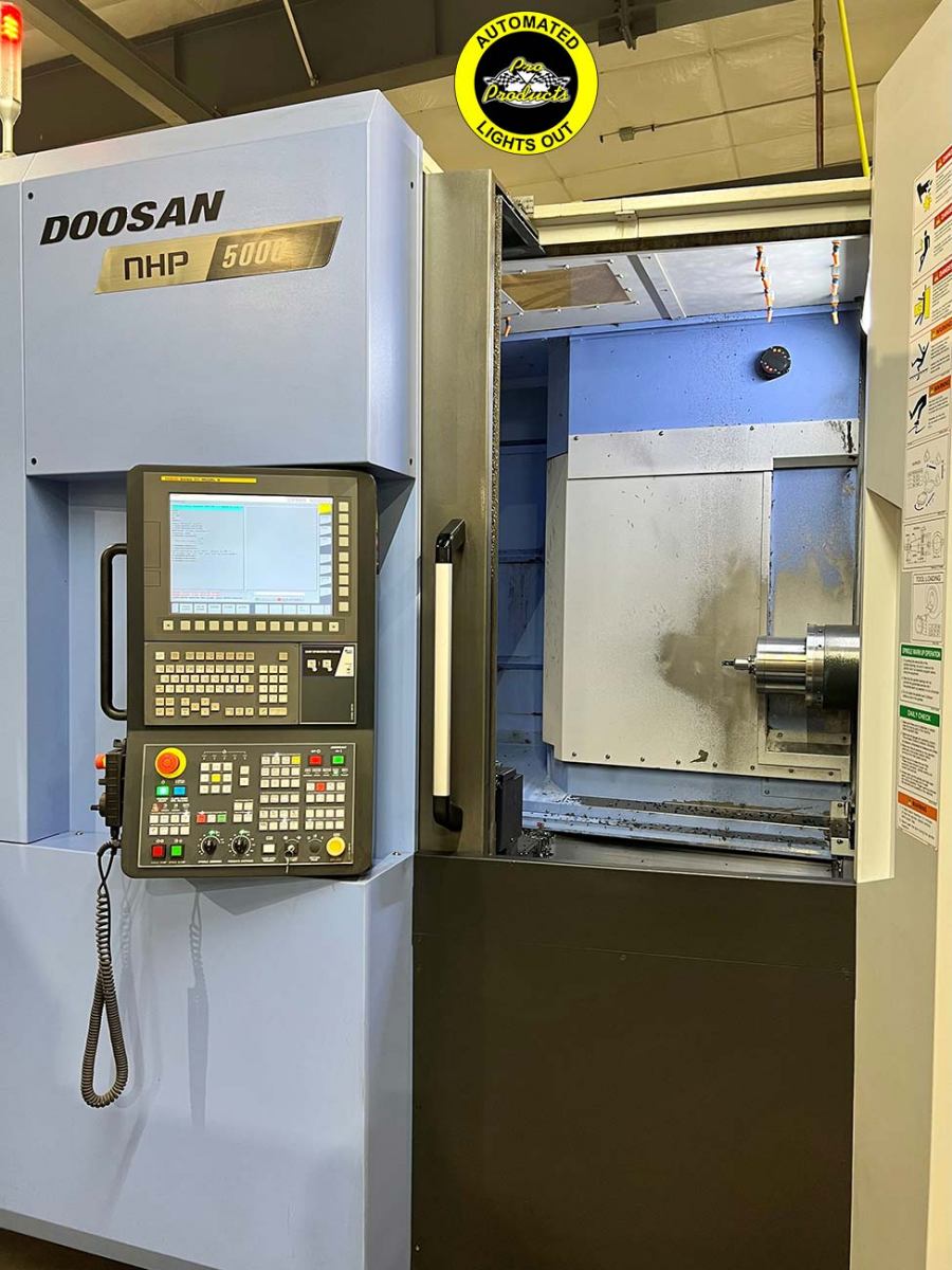 Doosan NHP5000 12 pallet horizontal machining center production CNC milling Wisconsin