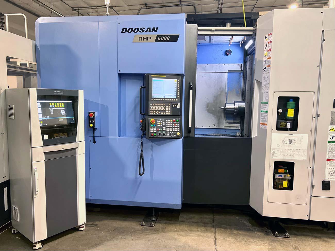 Doosan NHP5000 12 pallet horizontal machining center production CNC milling Wisconsin