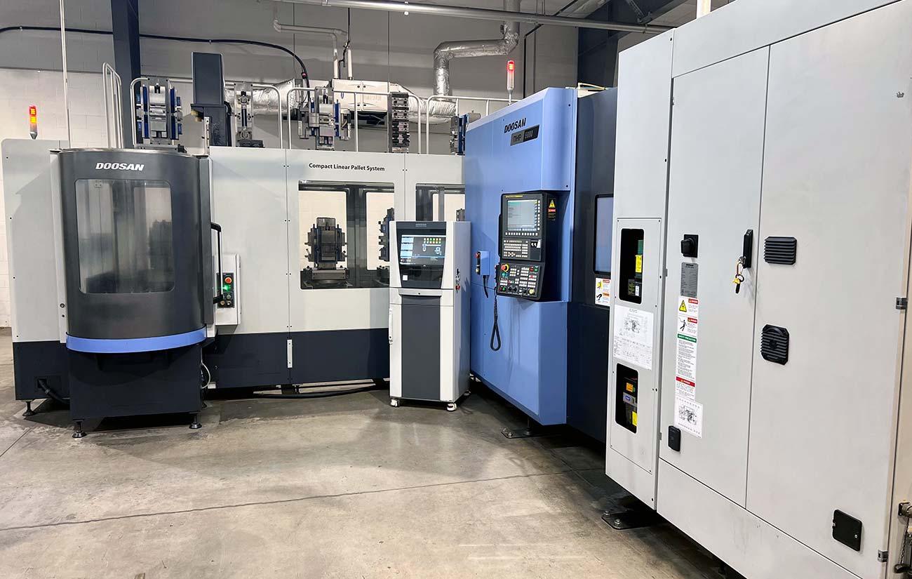 Doosan NHP5000 12 pallet horizontal machining center production CNC milling Wisconsin