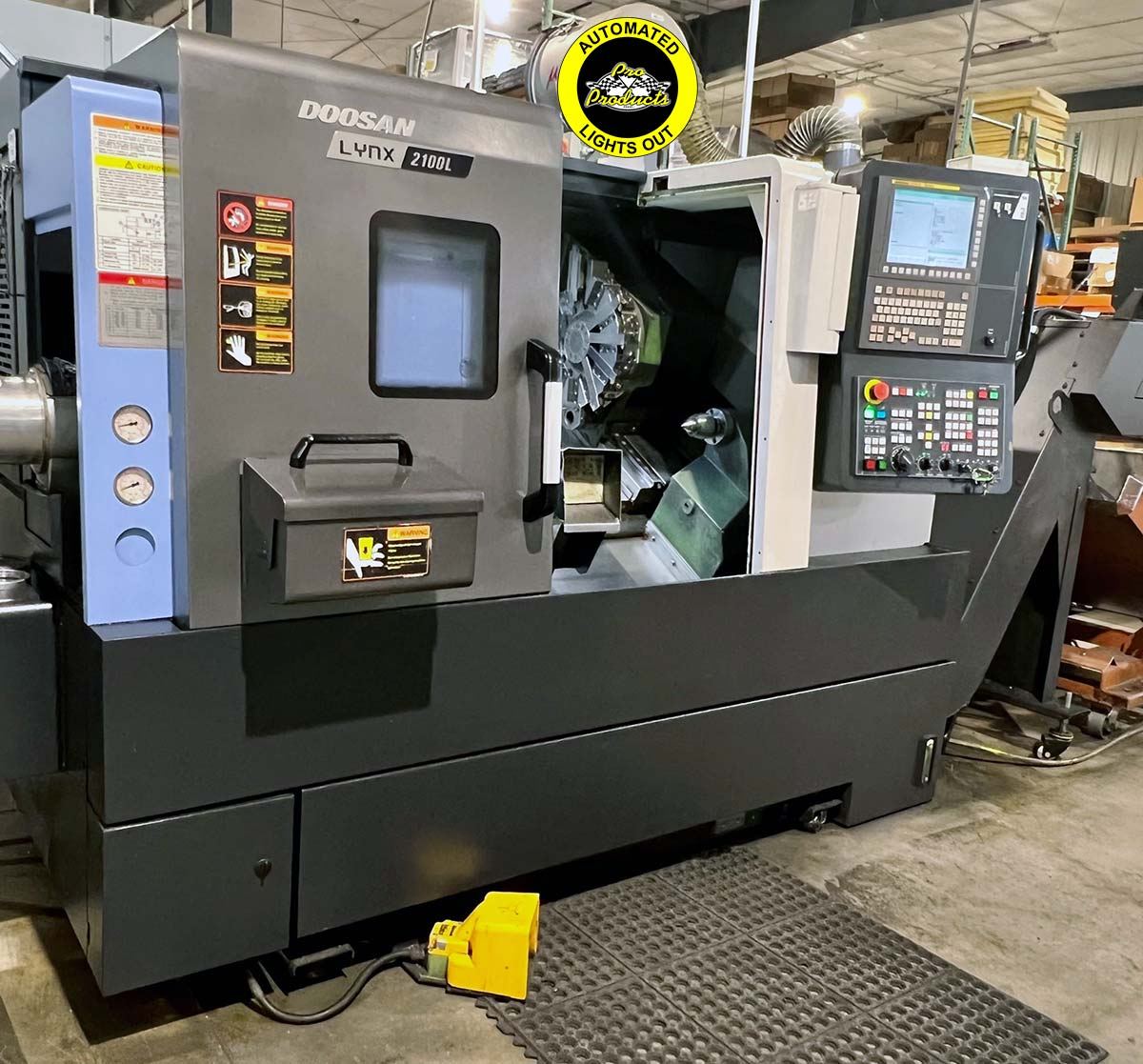 Doosan Lynx 2100LB CNC turning center precision machined parts Wisconsin defense