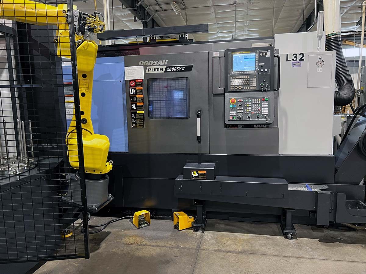 Doosan Puma 2600SY II CNC turning center precision machined parts Wisconsin aerospace