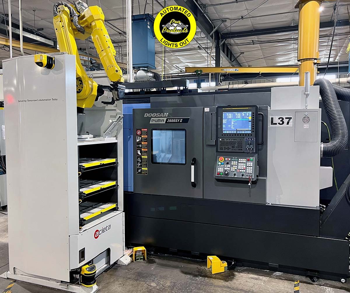 Doosan Puma 2600SY II live tool turning center precision machined parts Wisconsin