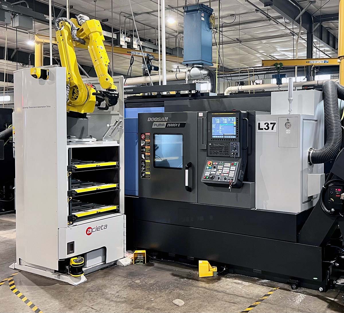 Doosan Puma 2600SY II live tool turning center precision machined parts Wisconsin