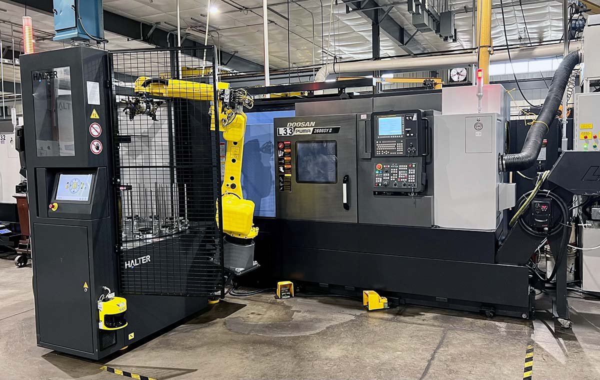 Doosan Puma 2600SY CNC turning center precision machined parts Wisconsin aerospace