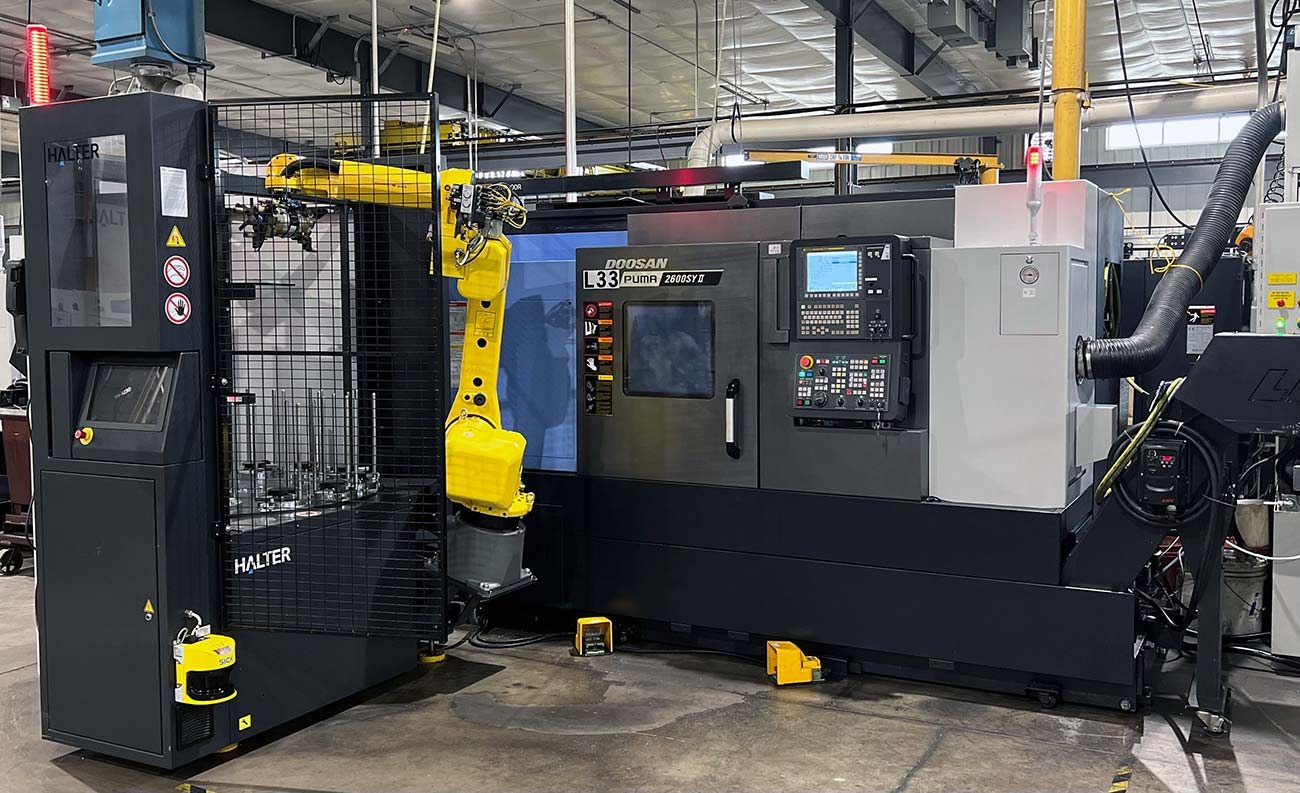 Doosan Puma 2600SY CNC turning center precision machined parts Wisconsin aerospace