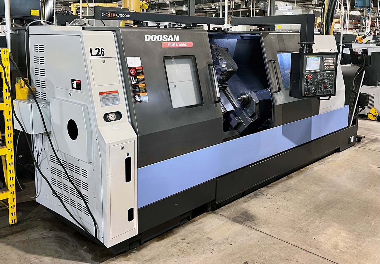 Doosan Puma 400 LC CNC turning center precision machined parts Wisconsin aerospace
