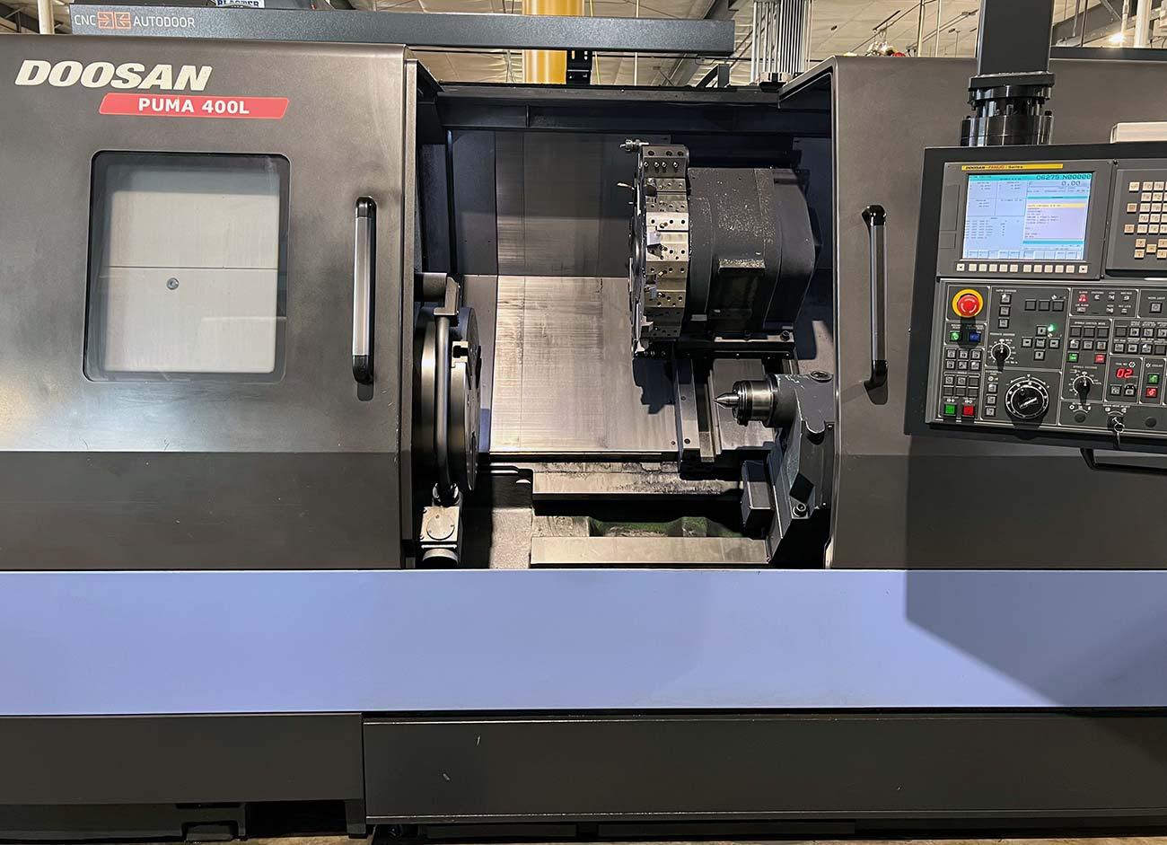 Doosan Puma 400 LC CNC turning center precision machined parts Wisconsin aerospace