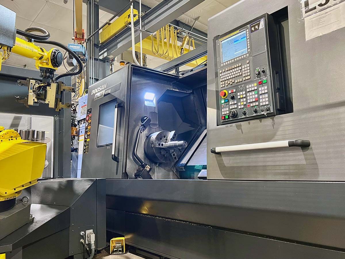 Doosan Puma 4100MB CNC turning center precision machined parts Wisconsin aerospace