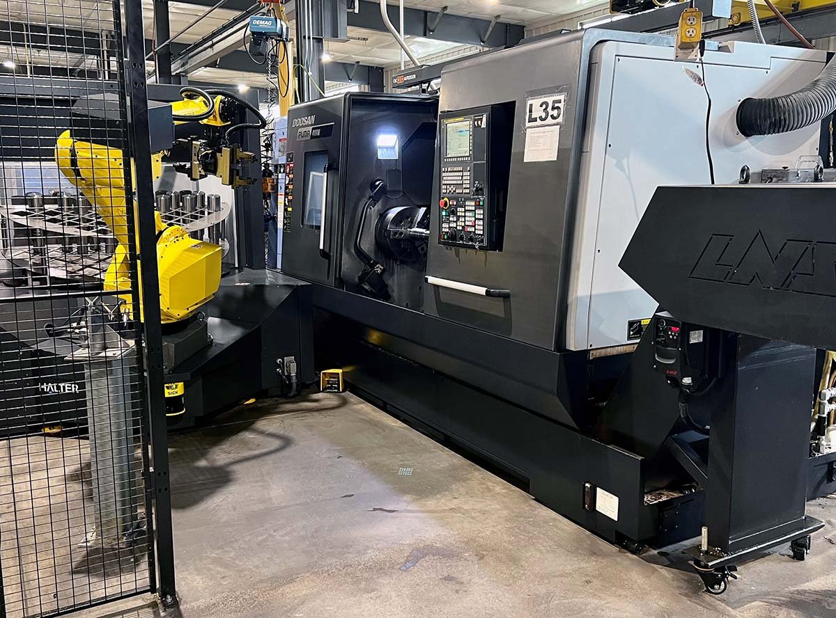 Doosan Puma 4100MB CNC turning center precision machined parts Wisconsin aerospace