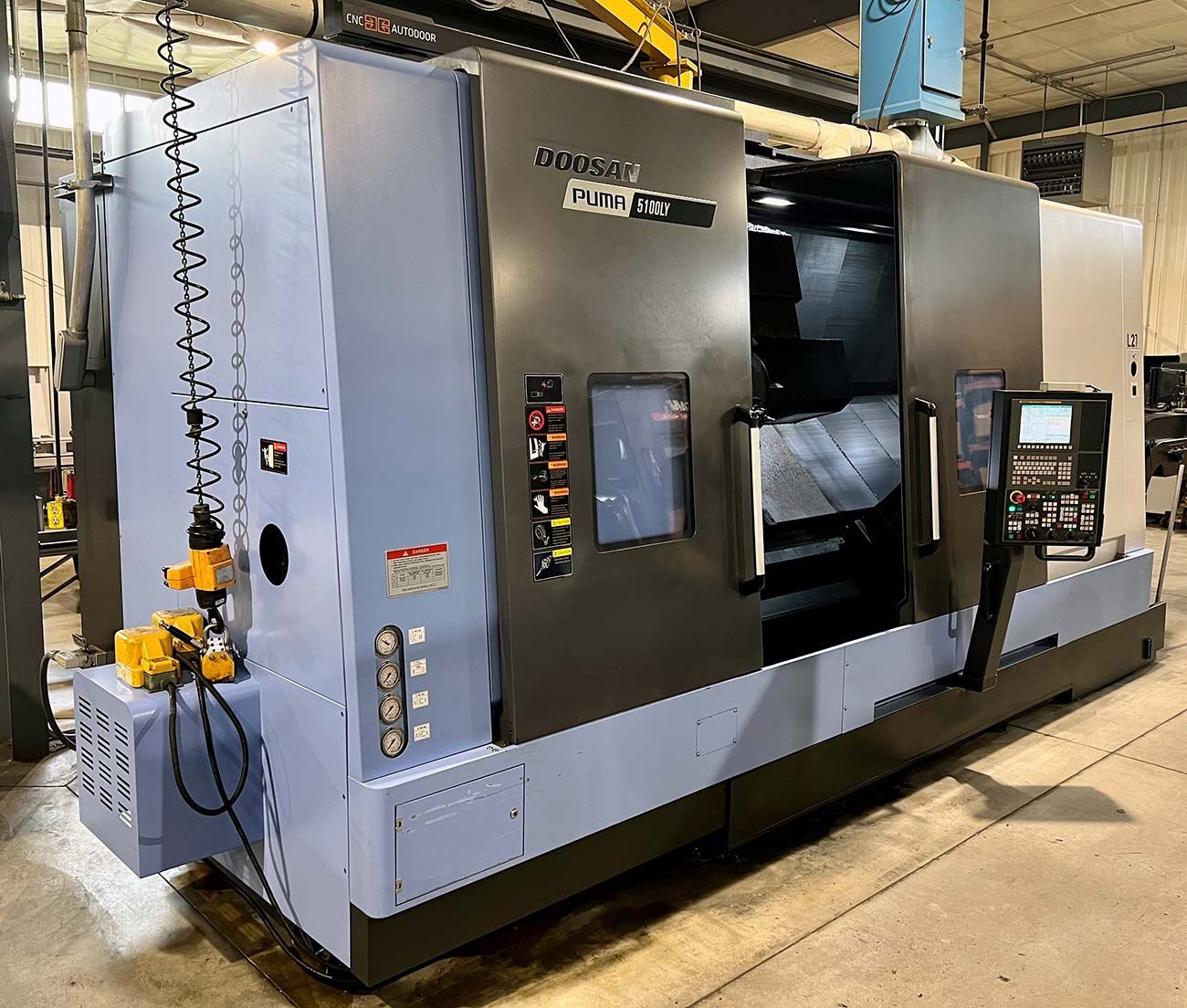 Doosan Puma 5100LYB CNC turning center precision machined parts Wisconsin aerospace